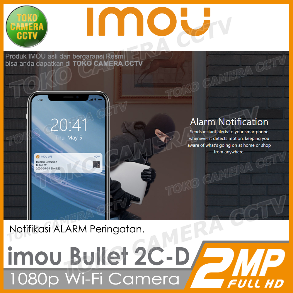 IMOU BULLET 2C-D 2MP CCTV WIFI KAMERA IP CAMERA WIRELESS BULLET 2 CD