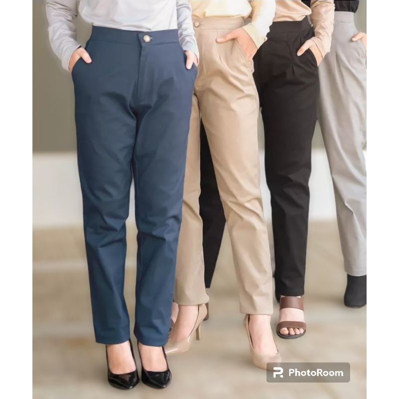 CELANA PANJANG WANITA/CELANA BAGGY PANTS WANITA/CELANA KANTOR WANITA/CELANA CEWE