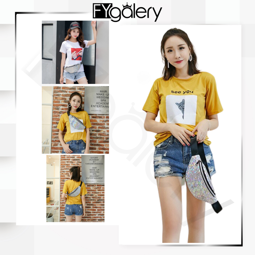 FYGALERY FYG1302 Waist Bag Tas Wanita Tas Selempang Fashion Murah