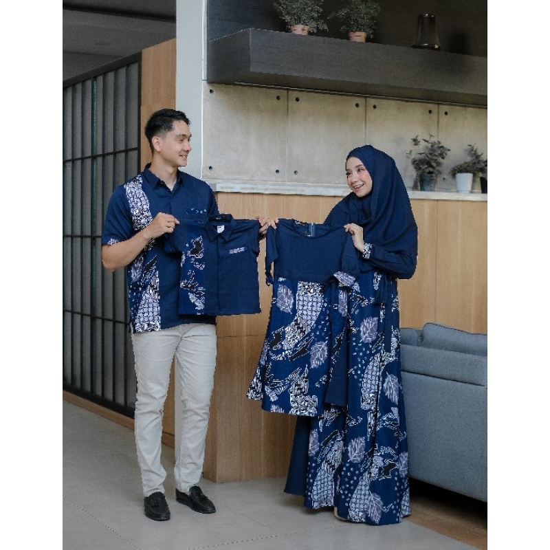 Baju Muslim Anak Perempuan dan Laki-laki Atiya Rayya Batik Series