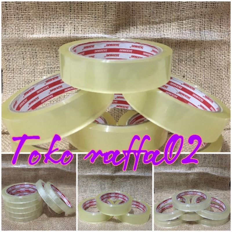 

SOLASI BENING 1/2 INCH DAN 1 INCH SAZANAMI SELOTIP TAPE LEM PEREKAT SOLASI LAKBAN
