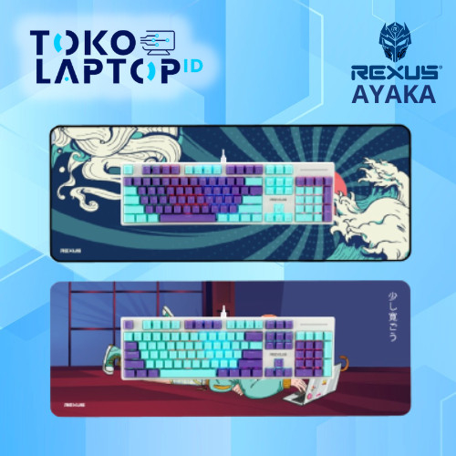 Rexus Ayaka Series KG1-2 Combo Gaming Keyboard Deskmat Mousepad Japan