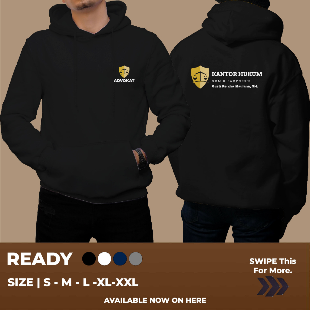 HOODIE Advokat Kantor Hukum Request Nama KEREN BANGET UNTUK PRIA