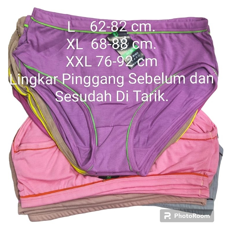 12 Pcs Celana Dalam Wanita Dewasa Lusinan
