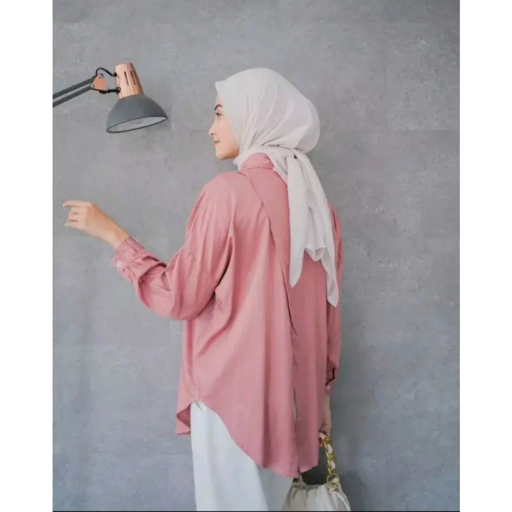 Kemeja Wanita Oversize - Nelka Linen Shirt