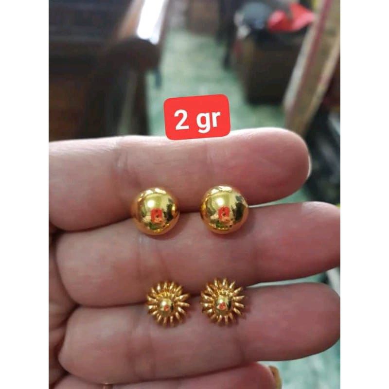 Acc Anting Tusuk Paku/Giwang/ Emas 24K Kadar 99,99%