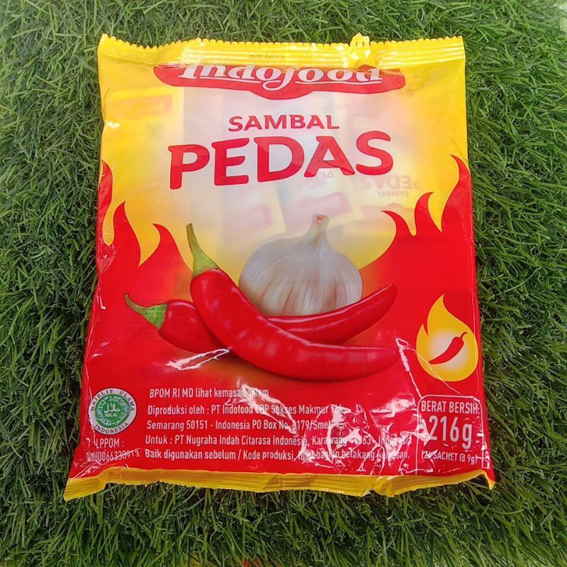 

Sambal Pedas Indofood Sachet 9gr isi 24 sachet