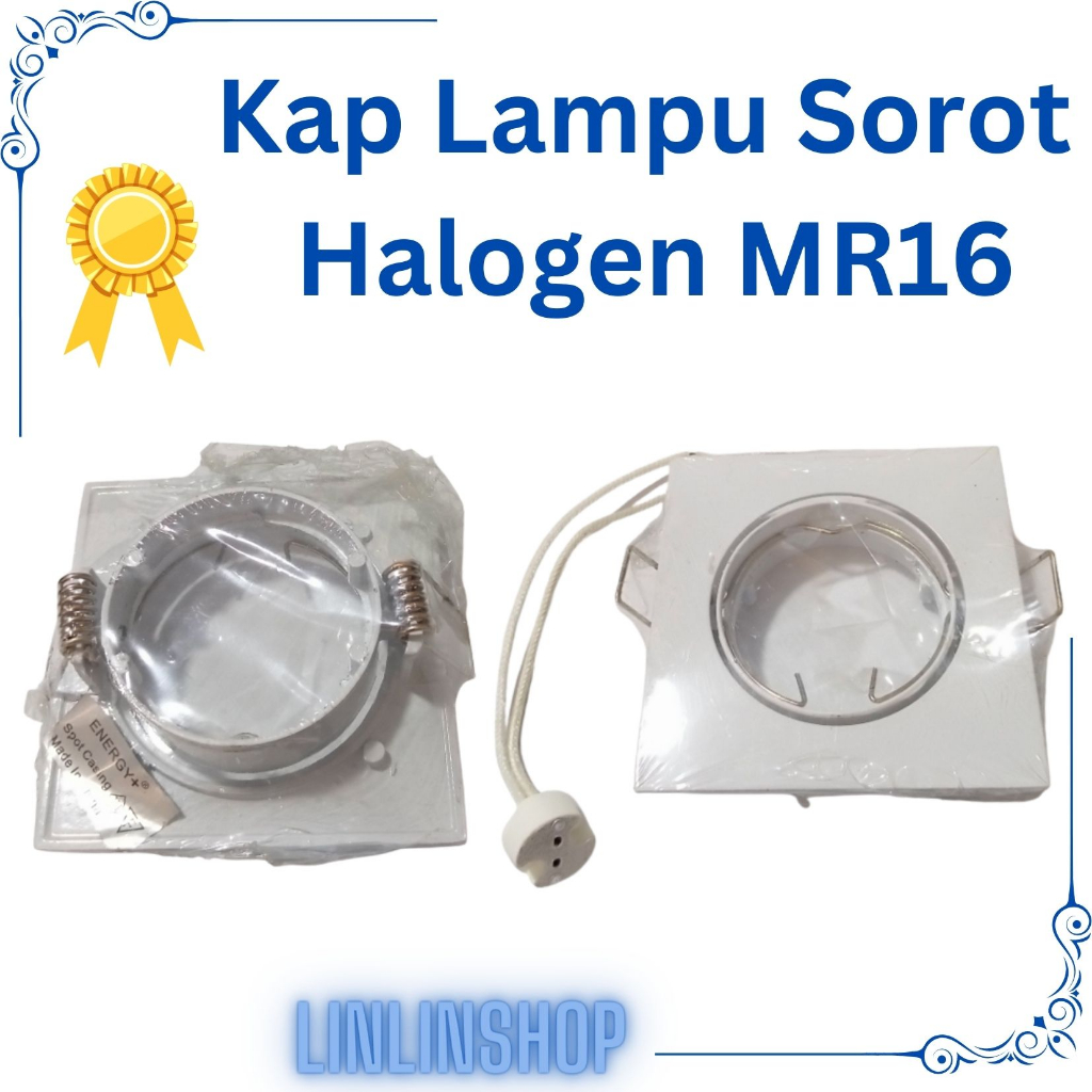 Kap Lampu Sorot  MR16 Putih/Kap Lampu Sorot Halogen