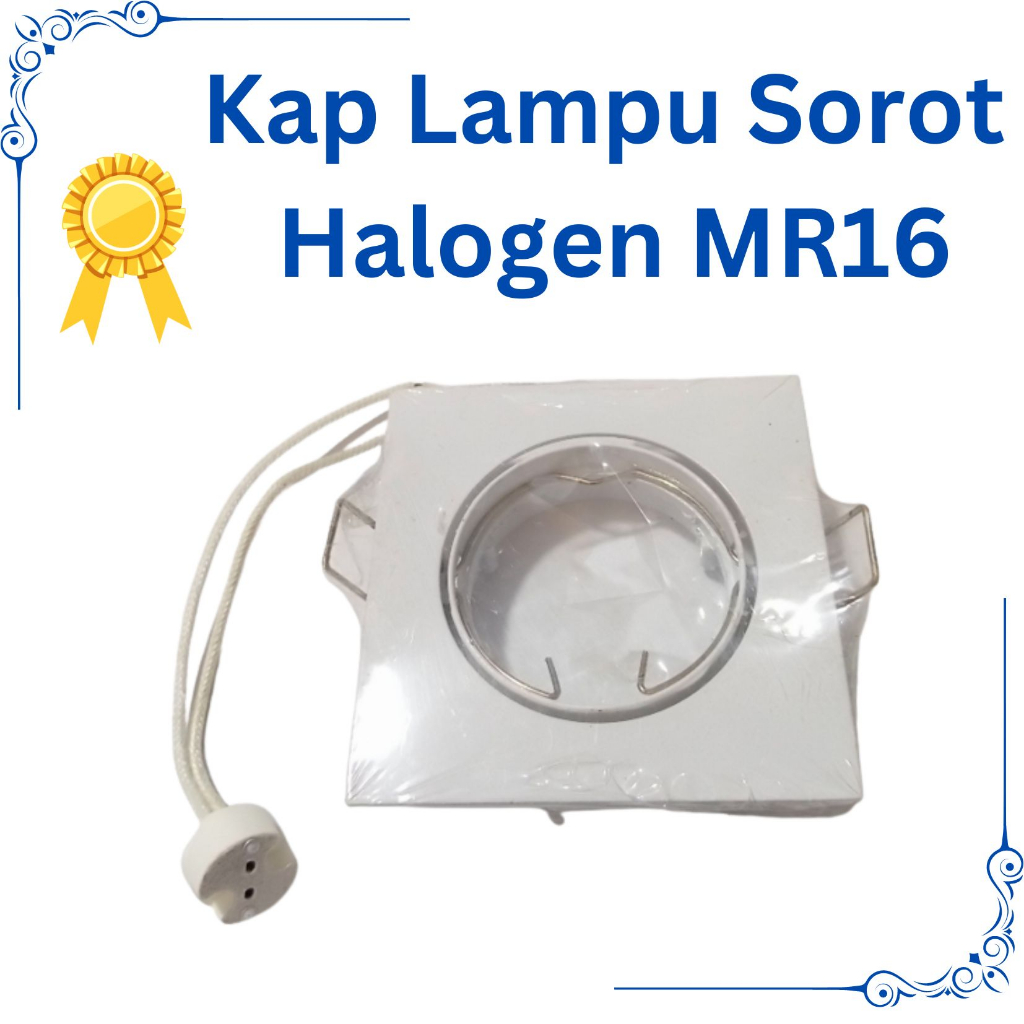 Kap Lampu Sorot  MR16 Putih/Kap Lampu Sorot Halogen