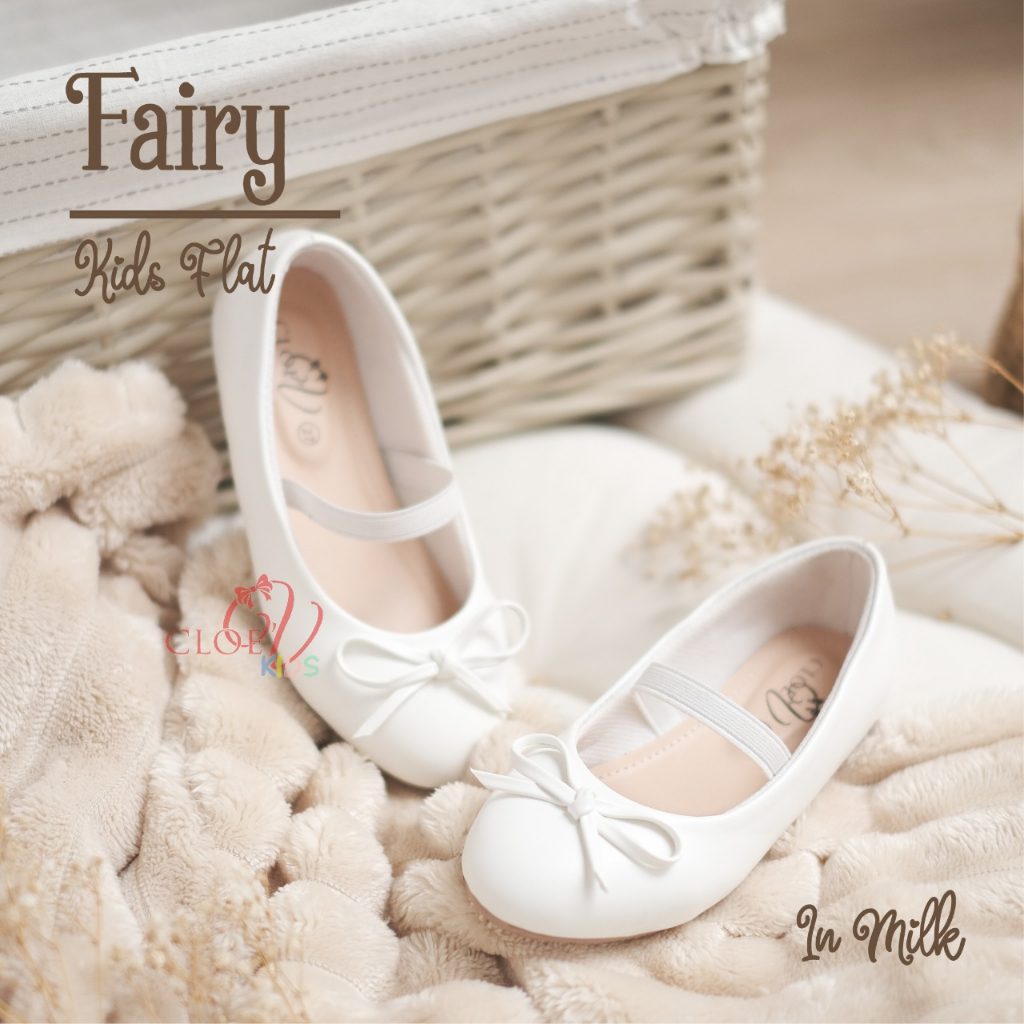 CLOEVKIDS - READY STOCK Fairy Size 30-35 Flat shoes sepatu pesta anak perempuan