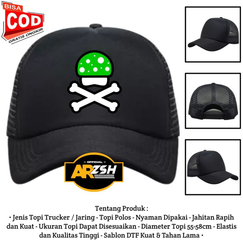 Topi Diery Trucker Jaring | Topi Trucker Jaring Distro | Topi Distro Diery