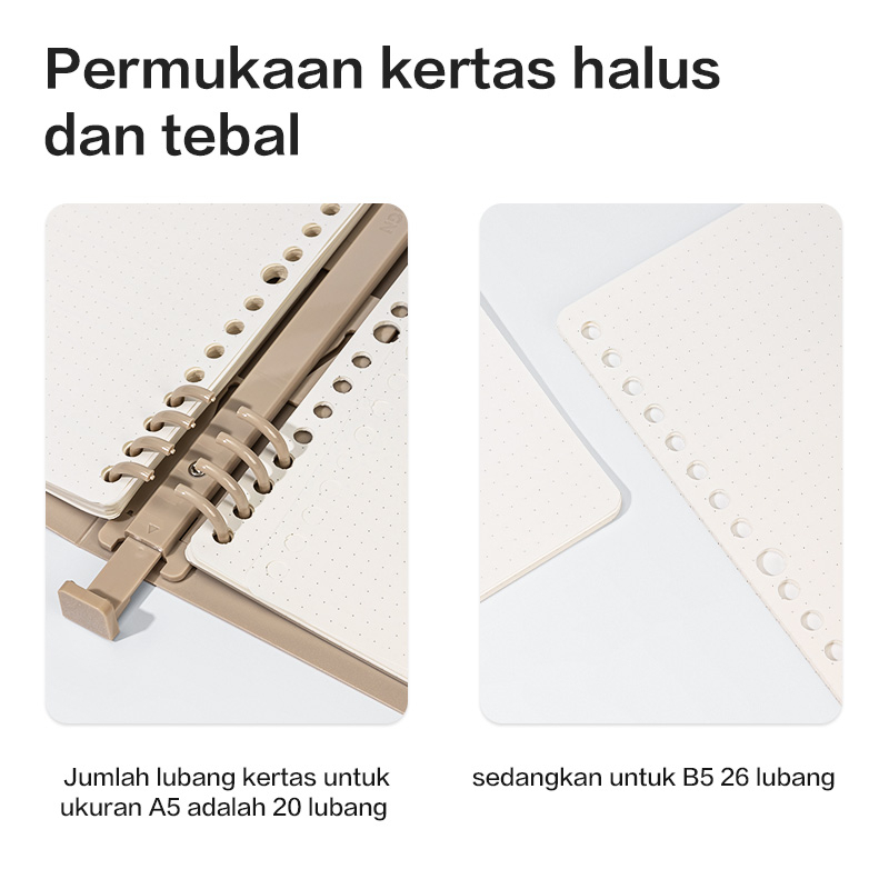 Nusign Loose-leaf Notebook Refill / Isi Binder A5 B5 Garis Grid Dot 50 Lembar NS31X