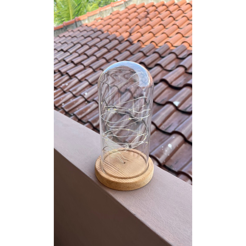 Glass Dome Classic / Lampu Dome / Kubah Kaca 8 x 17 cm