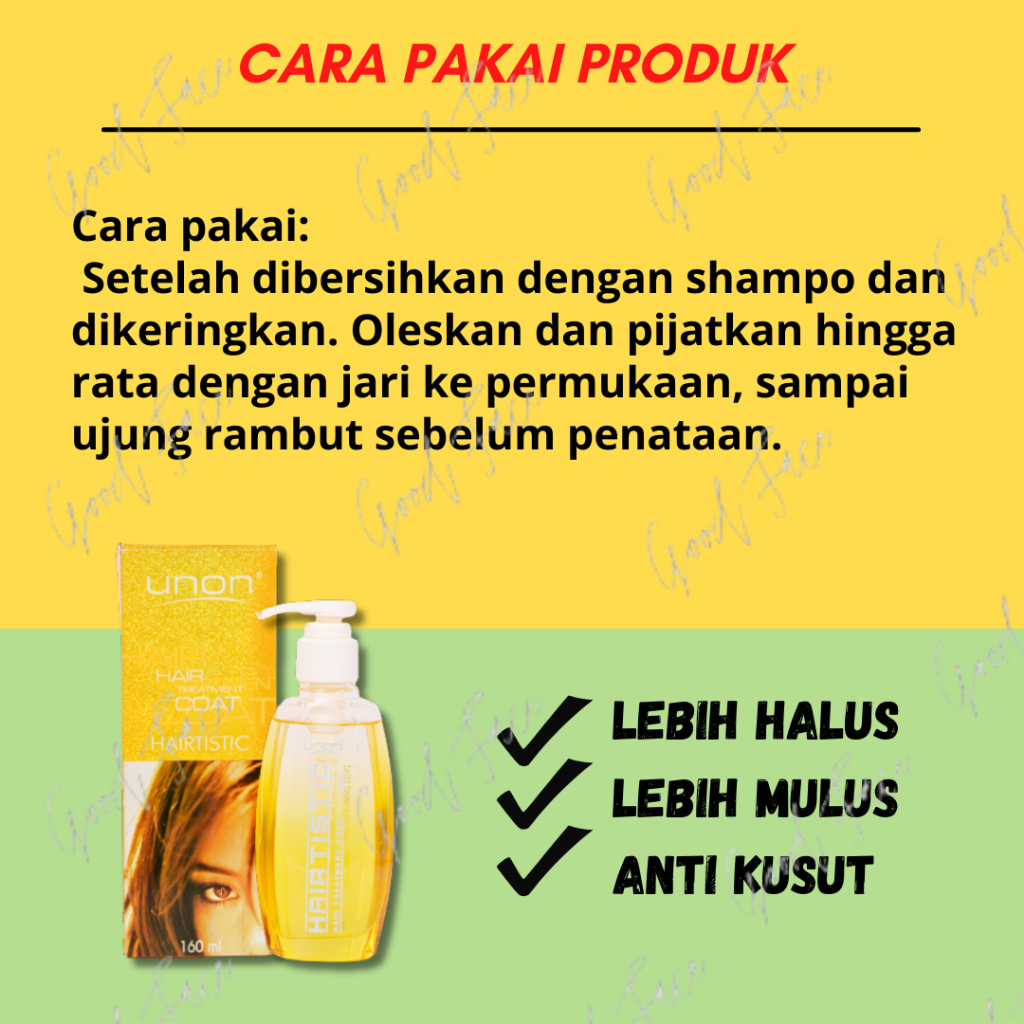 UNON Hairtistic Hair Treatment Coat - Kuning Emas 160ml