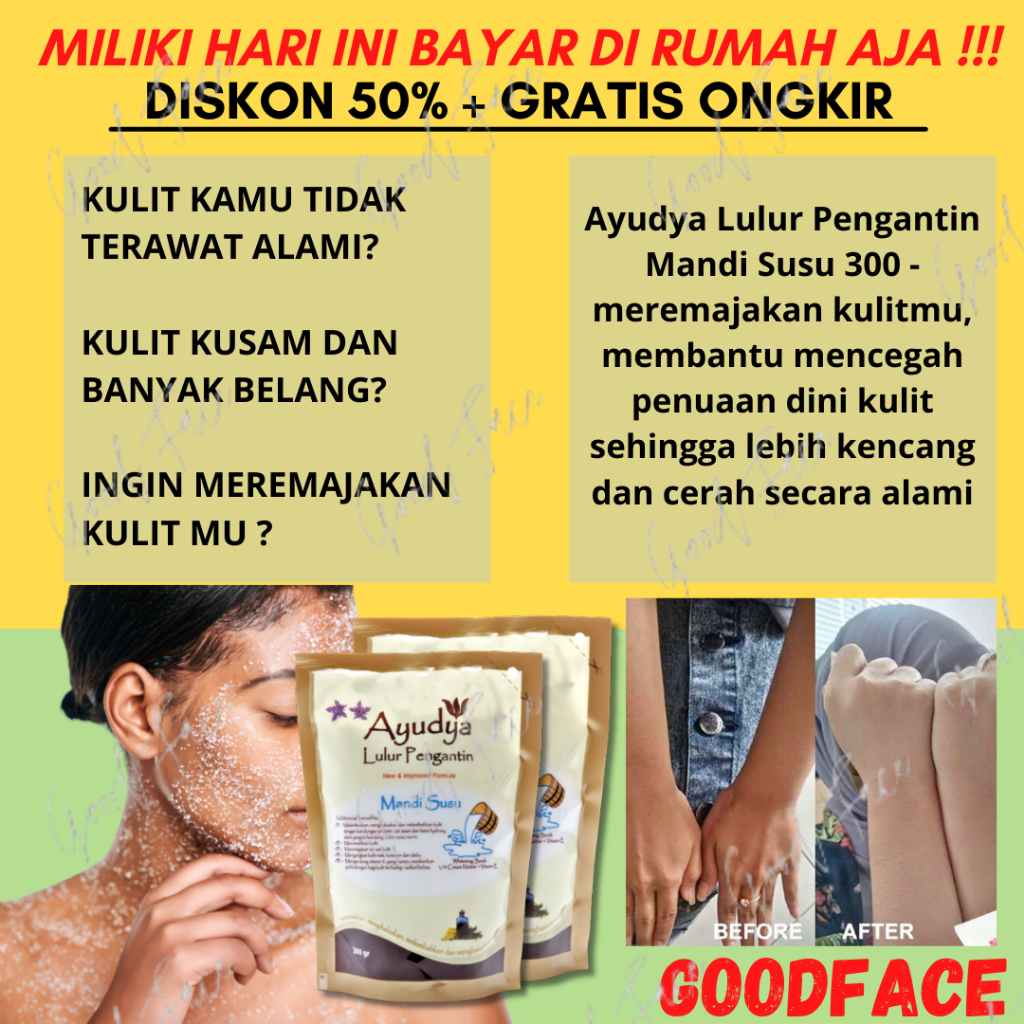 Ayudya Lulur Pengantin Mandi Susu 300 refill