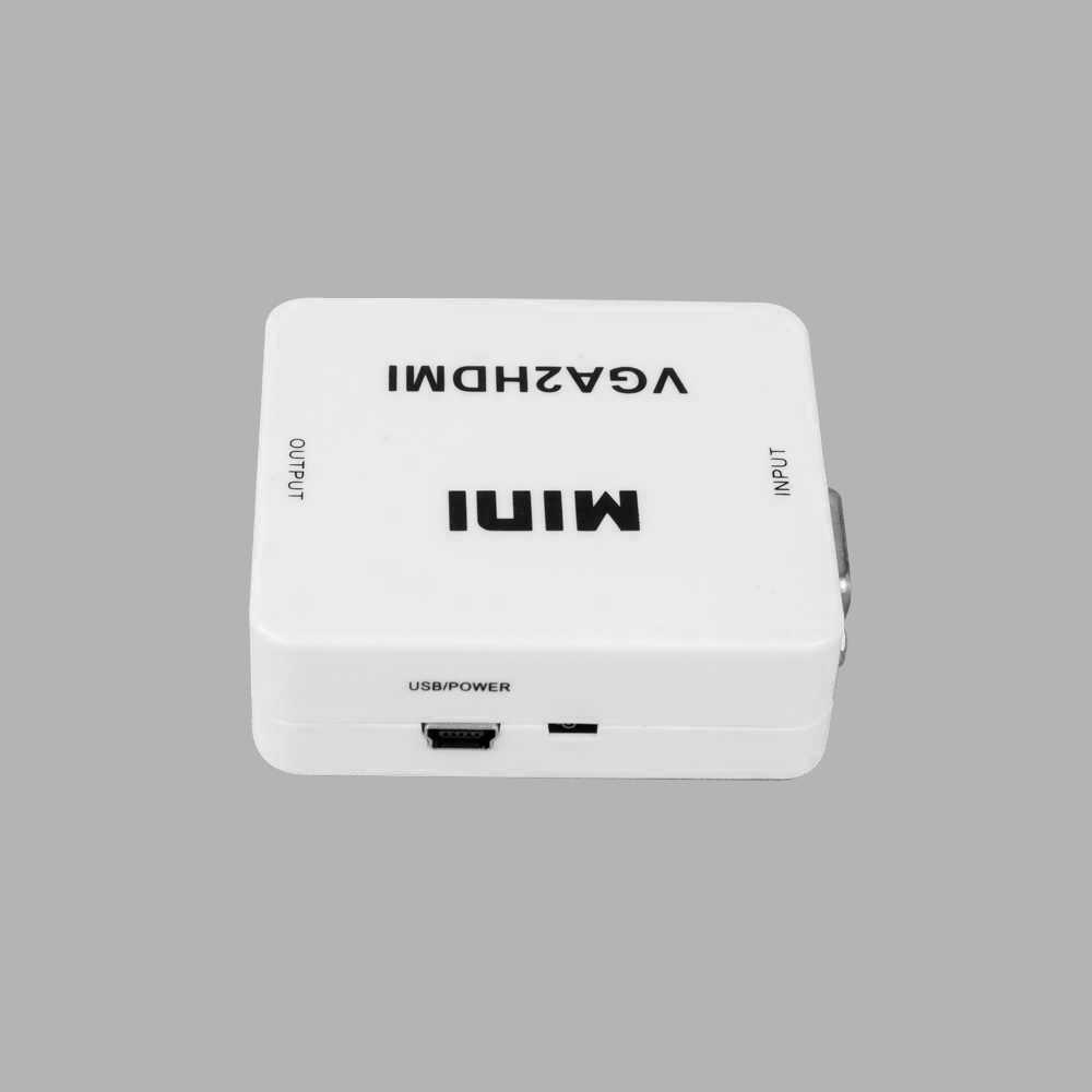 Taffware Saintholly Konverter VGA ke HDMI - ST-218Anda dapat menghubungkan perangkat Anda yang masih menggunakan VGA ke perangkat yang hanya memiliki HDMI. Adaptor ini mendukung HDMI 1.3 dan resolusi 1920x1080 @60 Hz