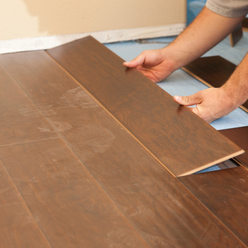 Stiker Lantai Vinyl / Wallpaper Dinding Premium 1 KOLI 36 PCS ORANGEHOME88