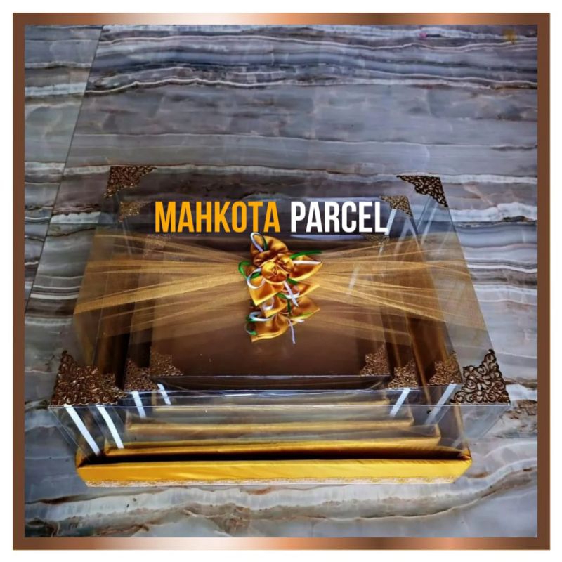 BOX KOTAK SESERAHAN 1 SET ISI 4 HANTARAN PERNIKAHAN MIKA PLUS BUNGA HIAS