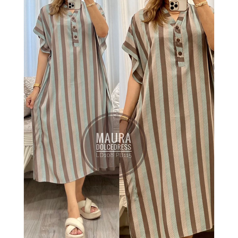 Daster Arab DOLCE MAURA Dress Midi Simpel Busui Nyaman