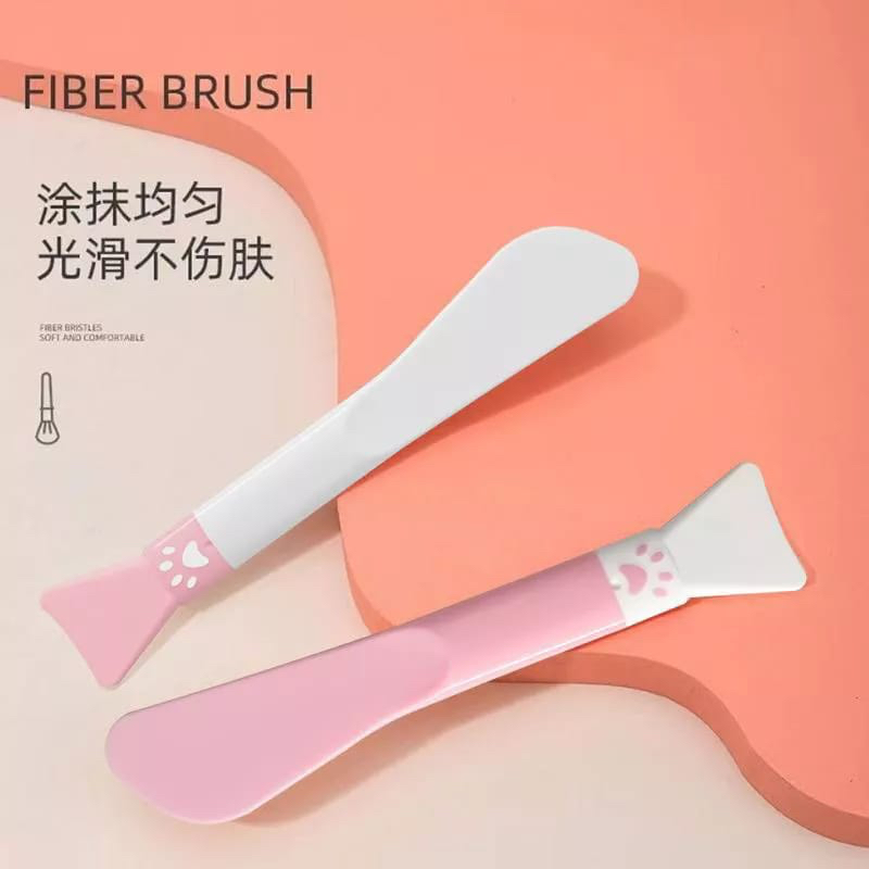 `ღ´ PHINKL `ღ´ Kuas Silikon 2IN1 Tapak kaki kucing Fiber Brush imut beauty tools