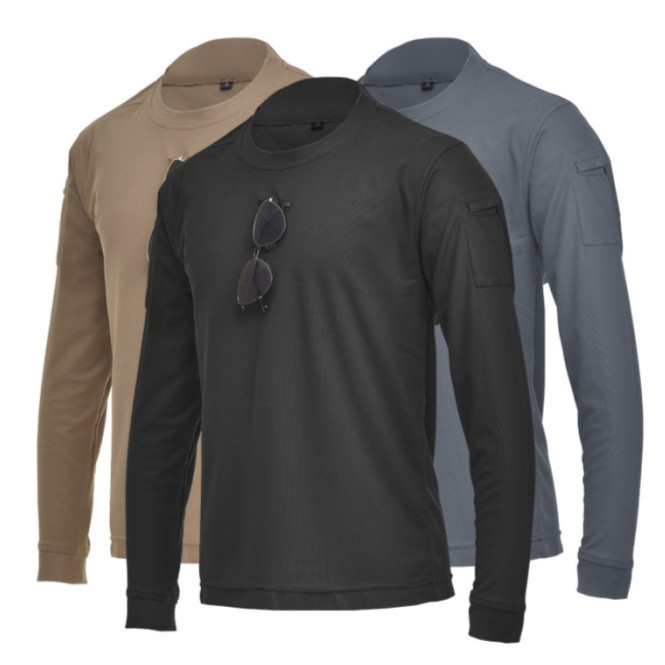 Baju Polos Pria Tactical / Kaos Polos - Lengan Panjang
