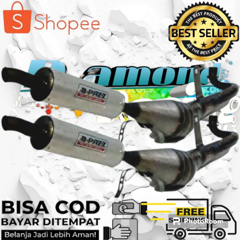 knalpot B-pazz racing tornado rc100 sigma alfa satria fizR force