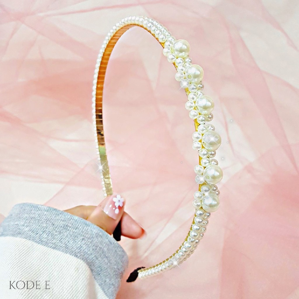 PGX Bando Mutiara Korea Headband Aksesoris Rambut Wanita A454