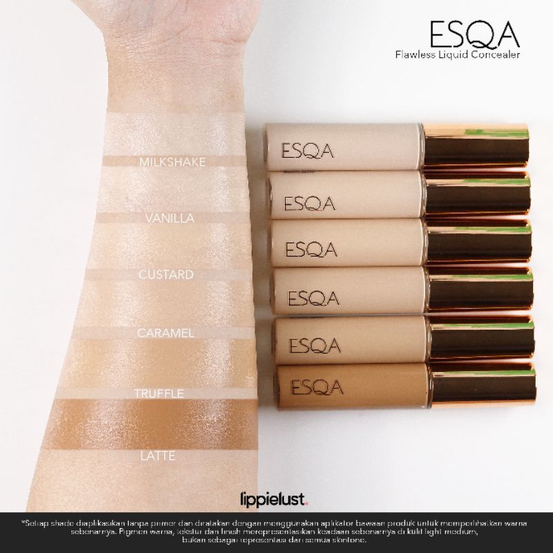ESQA FLAWLESS liquid concealer shade CUSTARD