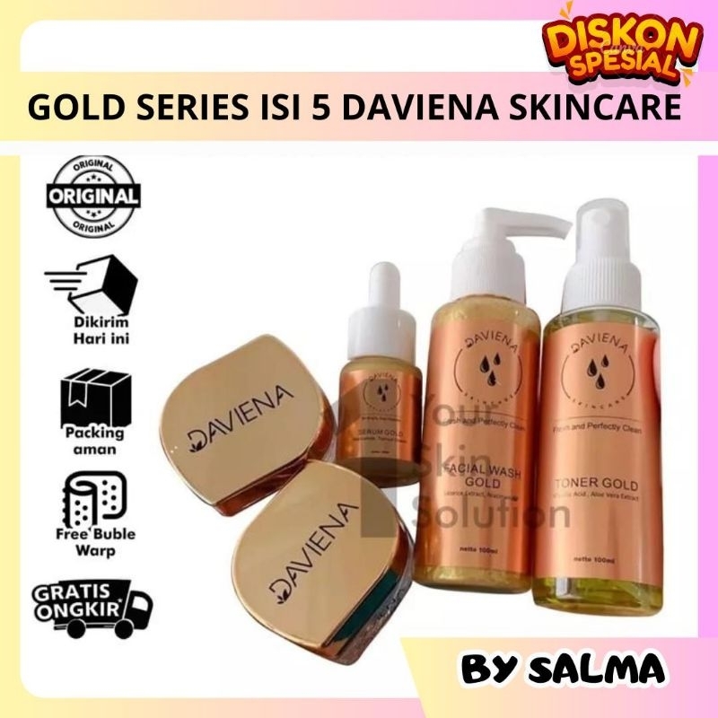 [ SIAP KIRIM ✅] DAVIENA SKINCARE GOLD SERIES | DISTRIBUTOR RESMI