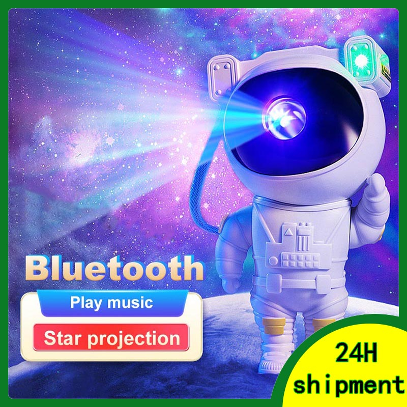 【Gratis Ongkir】Galaxy Star Projector Proyektor Astronot Night Light Astronaut Starry Sky Lamp Home Room Proyektor Astronot Langit Lampu