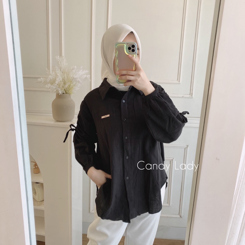 Arneli Oversize Blouse / Atasan Serut Wanita Terbaru