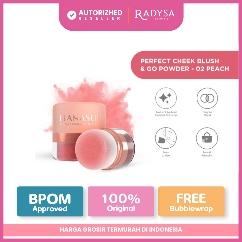 𝐑𝐀𝐃𝐘𝐒𝐀 - Hanasui Perfect Cheek Blush &amp; Go Powder