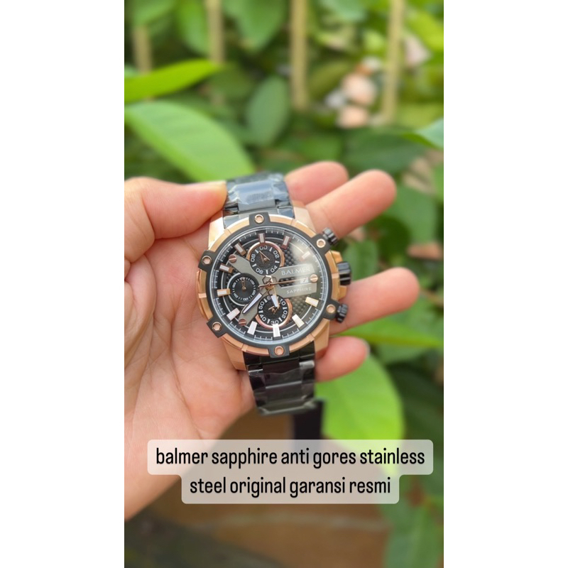 balmer pria kaca sapphire stainless