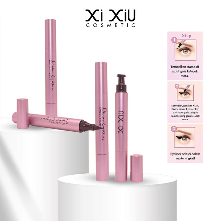 Xi Xiu Divine Liquid Eyeliner Pen Waterproof Black With Stamp