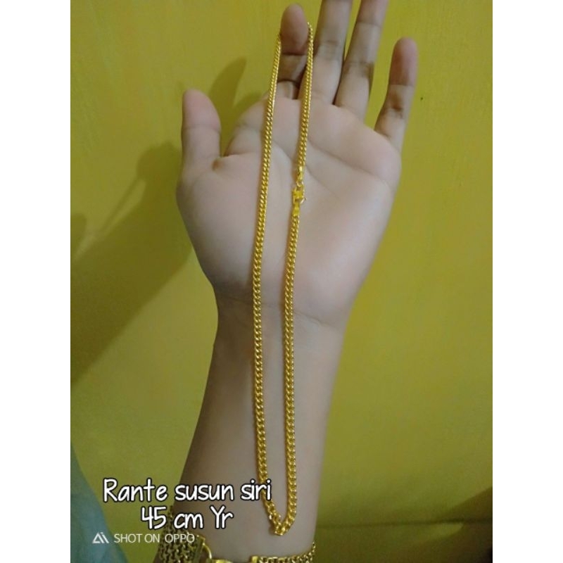 kalung susun siri yxy koin mesin 45 cm awet