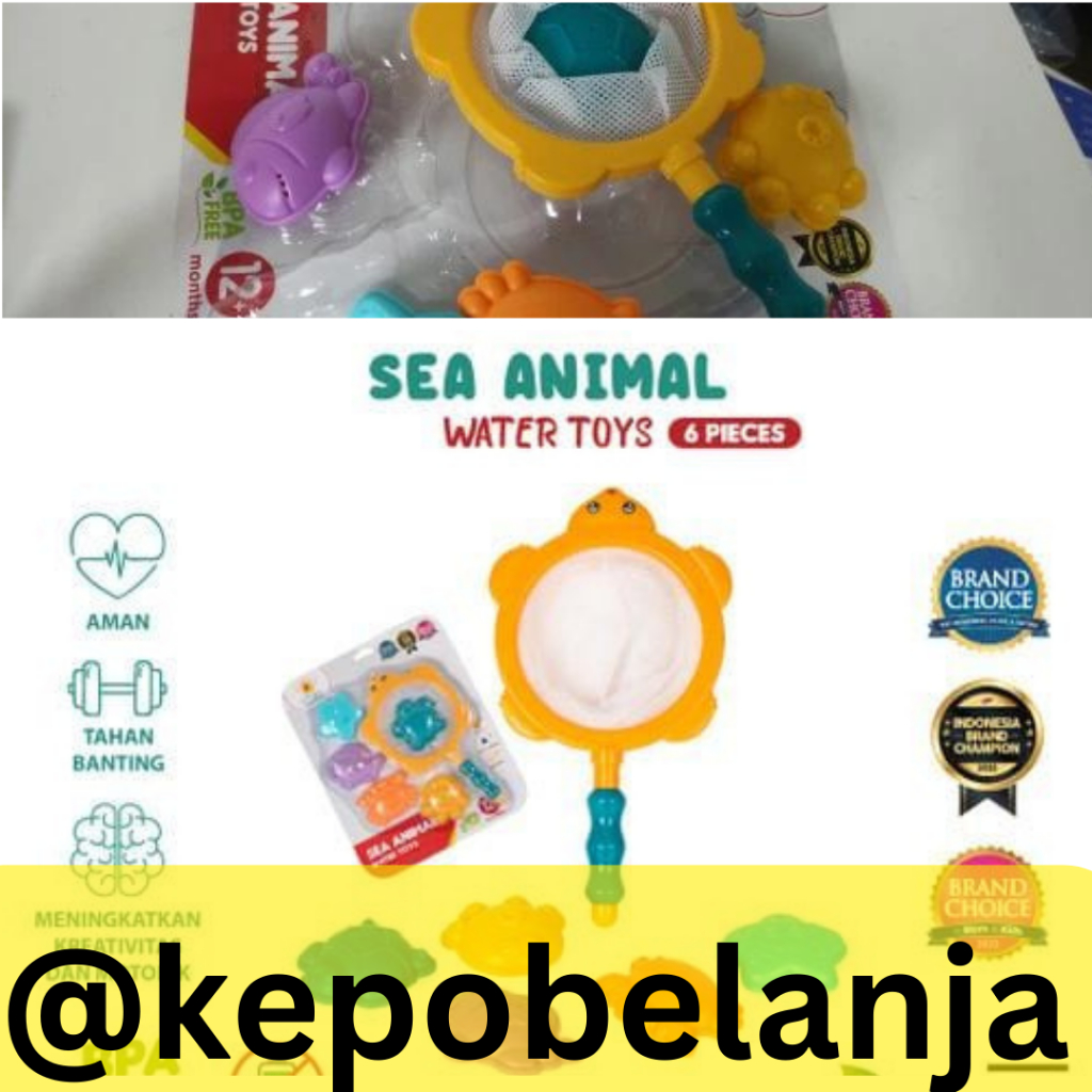 IQ angel 0229 | PROMO IQ ANGEL Sea Animal Water Toy Mainan Mandi Bayi Edukasi IQ0229 | IQ 0229
