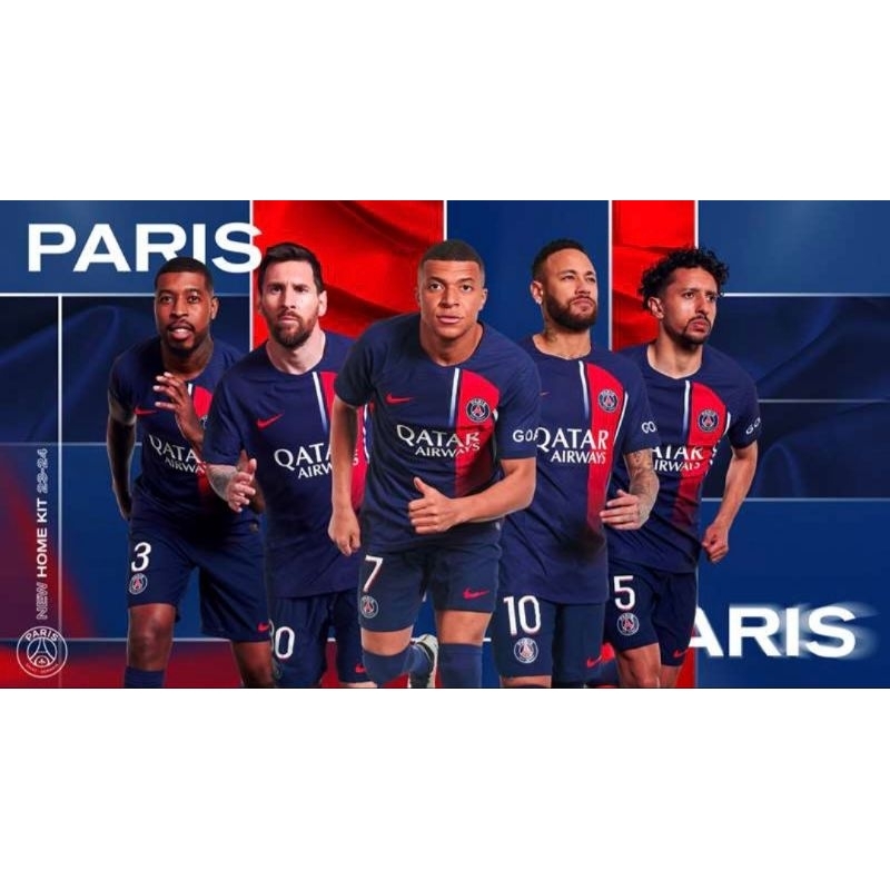 PSG Home Jersey 2023/2024 Original Nike Stadium Paris Saint-Germain Shirts Kit BNWT Kaos Baju Bola J