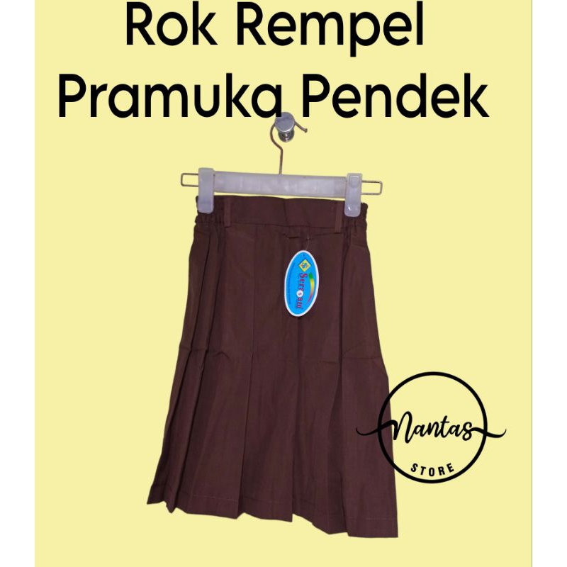 Rok Pramuka Pendek Merk Seragam Rok Pramuka Rempel Pendek SD Merk SERAGAM Rok Pramuka Pendek SD