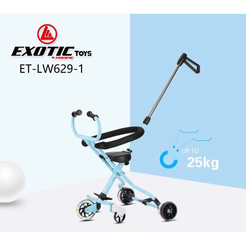 Makassar ! EXOTIC MAGIC STROLLER LW 629-1 Trike / Kereta Duduk Anak Bayi LW629-1