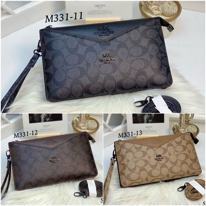 Clutch Medium Import 3 Ruang kode M331 Bahan Emboss dan Waterproof Kekinian