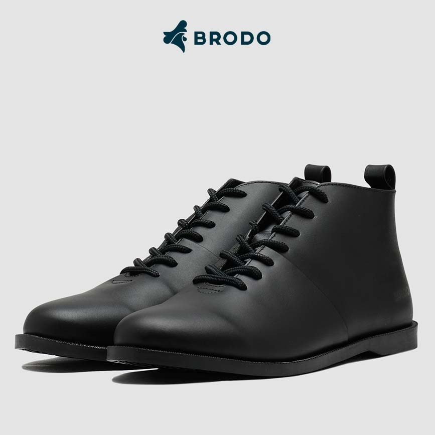 BRODO - Sepatu Signore Eco Hi Full Black Original Pantofel Hitam