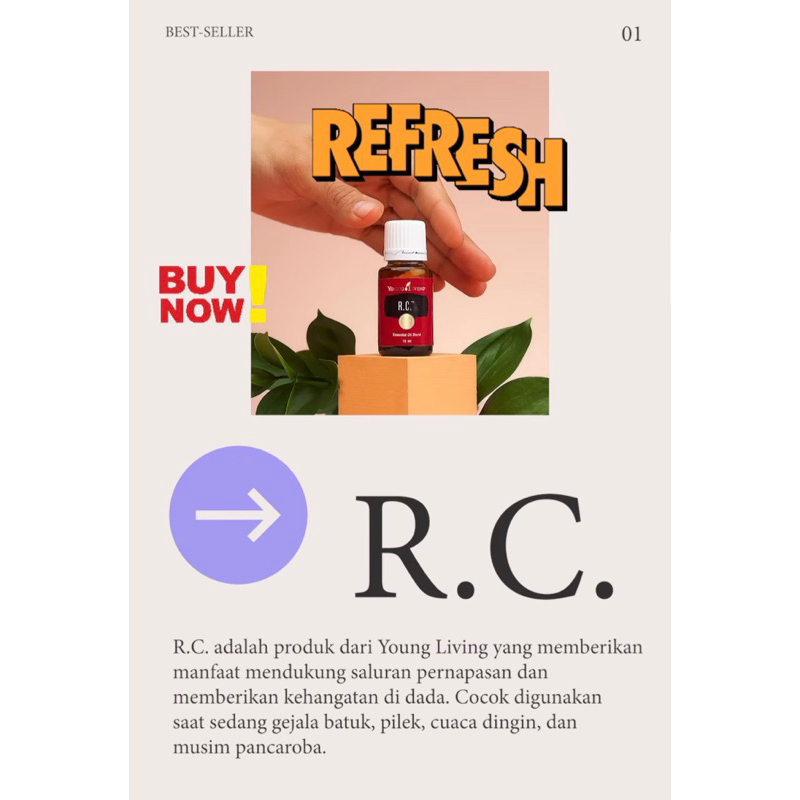 Young Living Essential Oil RC 5ml