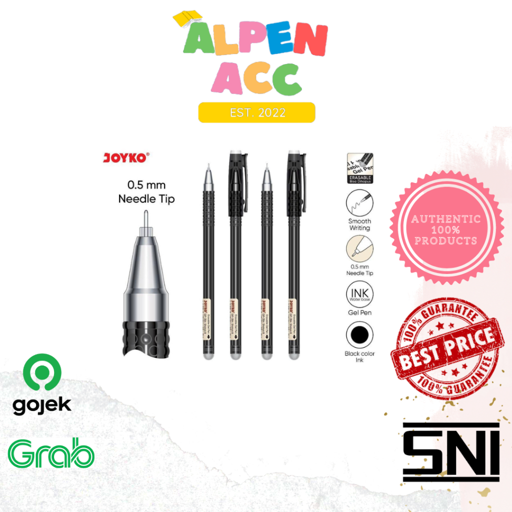 

Joyko Ball Pen Gel Pen Pulpen Pena erasable bisa di hapus Joyko GP-354 GP354 GP 354 / 1pcs