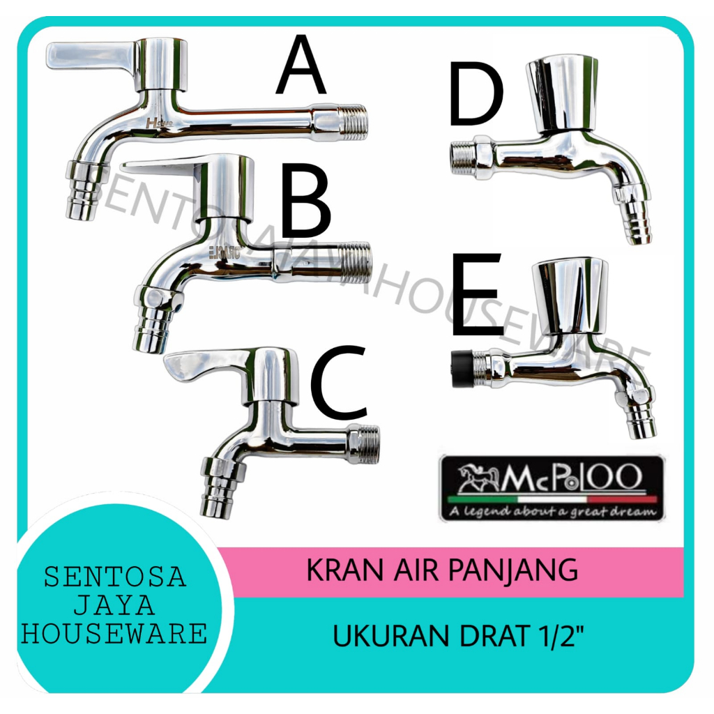 KRAN AIR ONDA 1/2 ORIGINAL / KRAN AIR KAMAR MANDI STAINLESS / KRAN MESIN CUCI OTOMATIS / KRAN AIR TA
