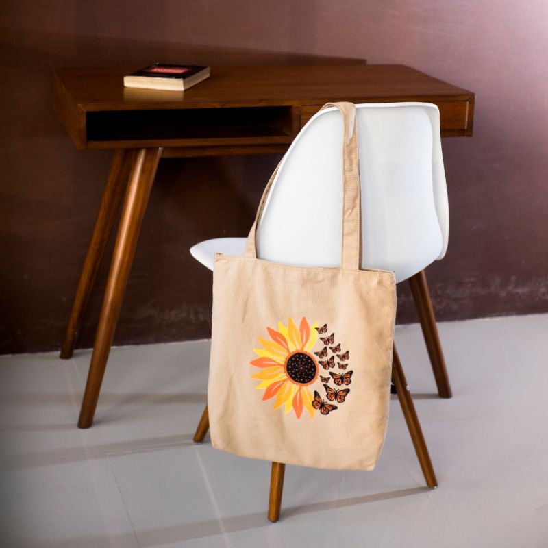 Mmo sport Tote Bag Canvas Premium Series Pria Wanita Simple Aesthetic