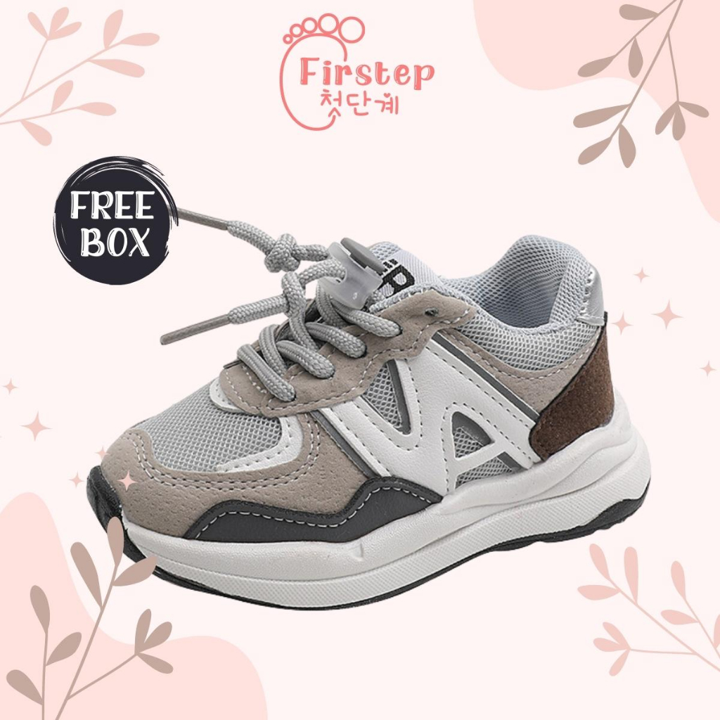 Sepatu Anak Perempuan Dan Laki Laki Import Sneaker Anak Usia 1-5 Tahun FS155