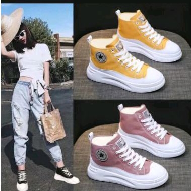 YASMINALSHOP 11- ALSTAR CONVRESE Boots Korean Style Sneakers IMMPORT Wanita Sepatu Semi Boot Bot Fashion Sneaker Tali Cantik Model Terbaru Paling Dicari Produk Lokal Kualitas Import