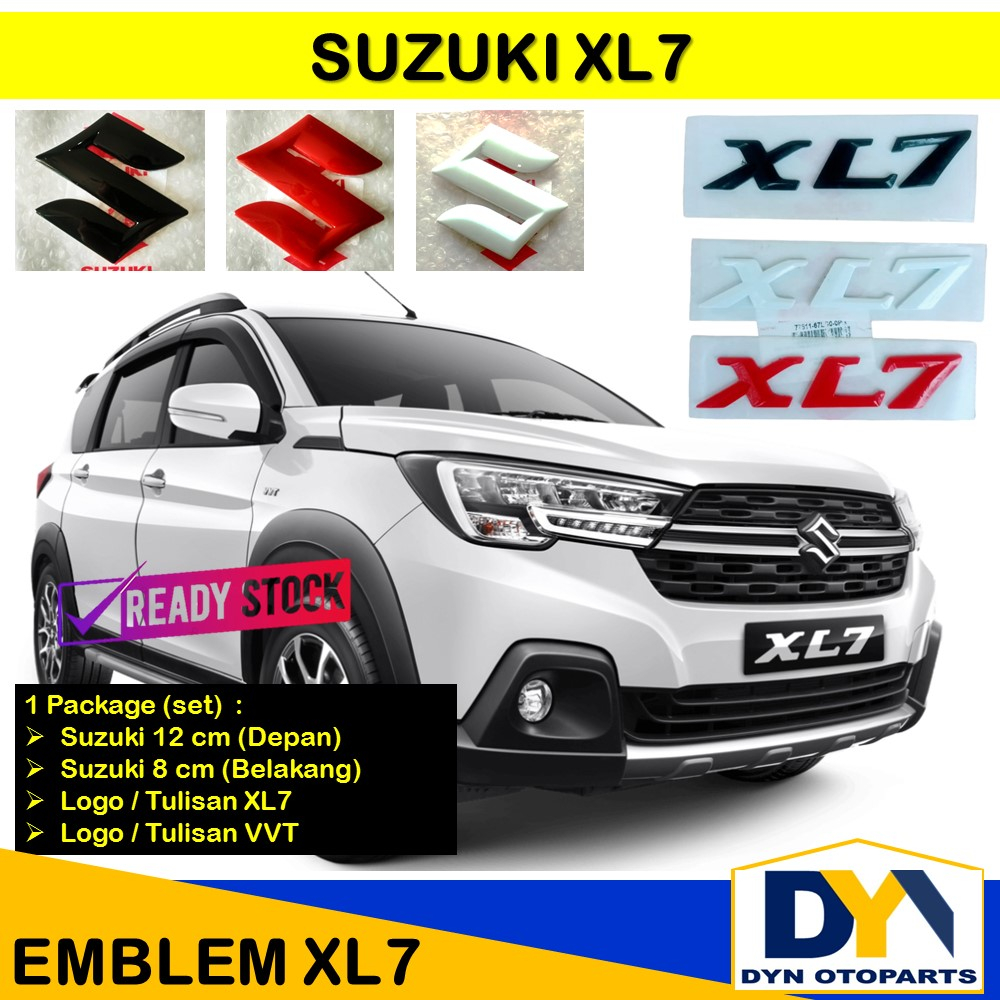 Dyn11- Emblem Suzuki Xl7 Set, Suzuki Xl7, Logo Tulisan Emblem Xl7 Set