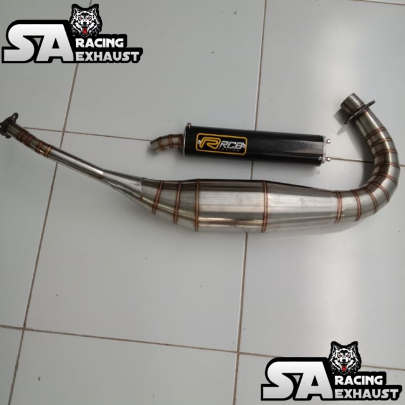 Knalpot RCB Stainles Silincer Karbon Pnp Ninja RR, Knalpot RCB Pnp Ninja 2 Stroke