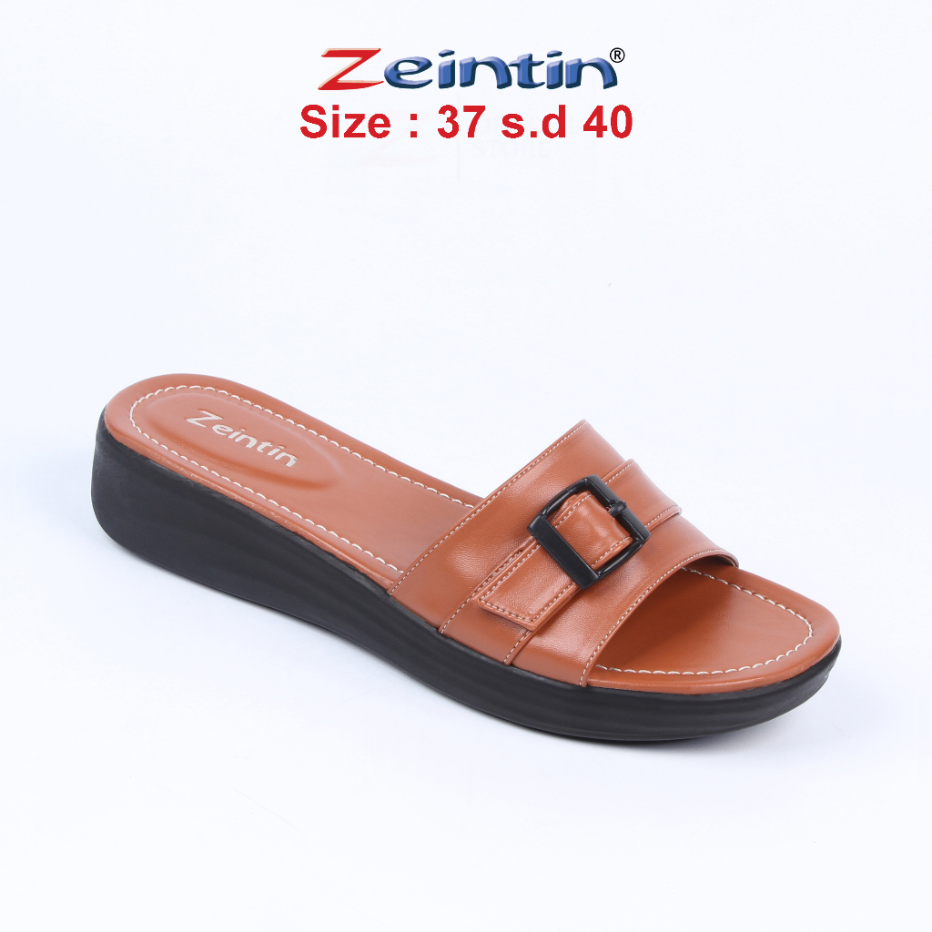 Zeintin - Sandal Wanita Bahan Kulit Sintetis Fashion Wanita Sandal Wedges Wanita Original Zeintin HP